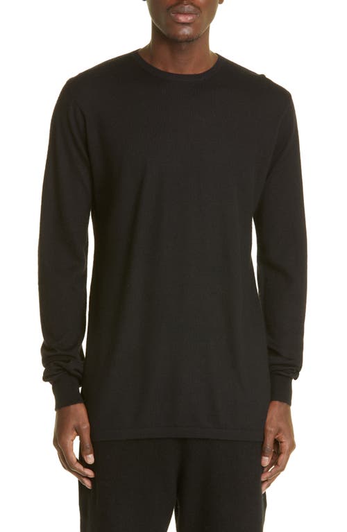 FRENCKENBERGER Long Sleeve Cashmere T-Shirt in Black