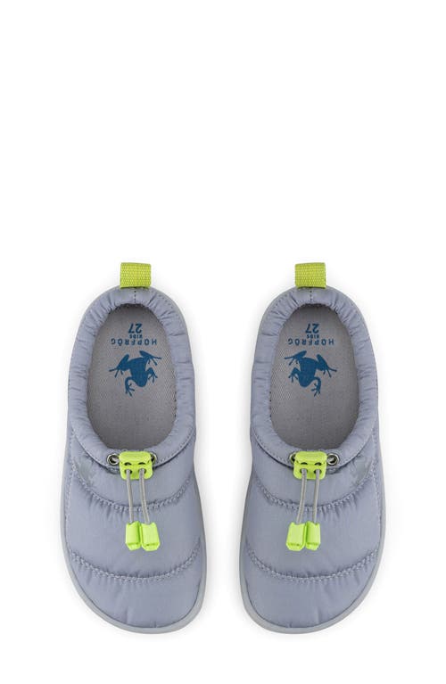 Hopfrög Kids Hoppuff Quilted Slipper In Dynamic Gray