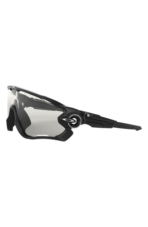 Oakley Jawbreaker™ 131mm Photochromic Cycling Shield Sunglasses In Black/photochromic