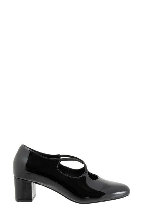 Shop Trotters Demi Pump In Black Patent