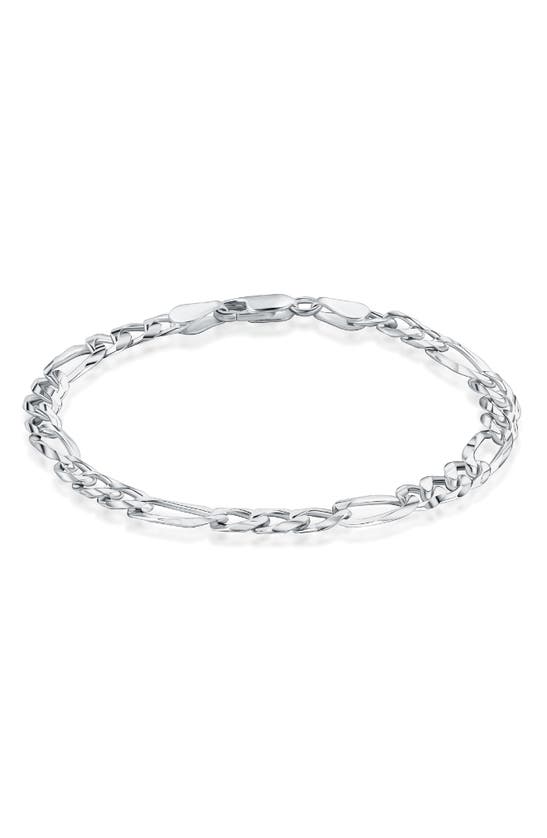 Best Silver Sterling Silver Flat Figaro Link Bracelet