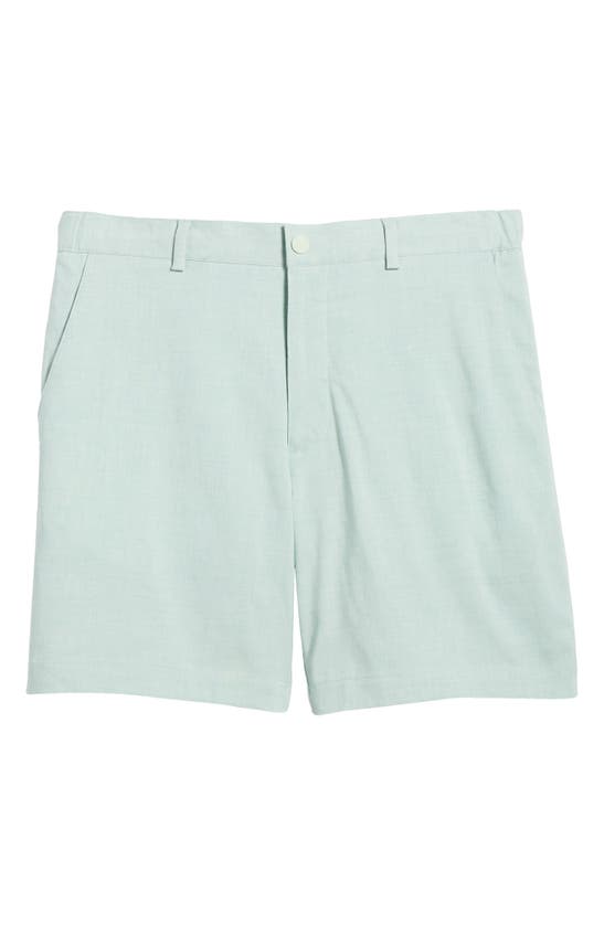 Nordstrom City Linen Blend Hybrid Shorts In Green Clay