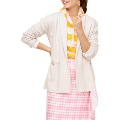 J.crew Camille Shawl Collar Sweater Blazer, Ivory