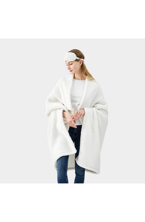 Ugg(r) Original Faux Shearling Throw Blanket & Eye Mask Sleep Set In Natural