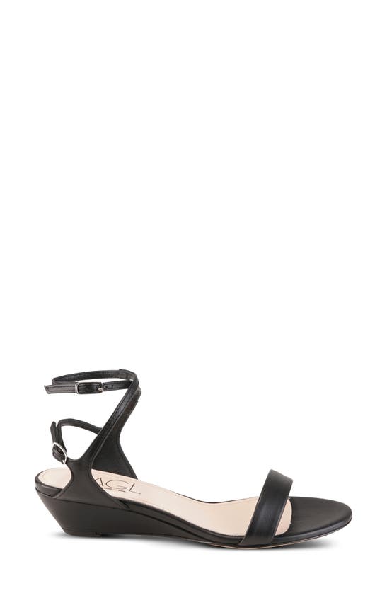 Agl Attilio Giusti Leombruni Wenda Wedge Sandal In Nero