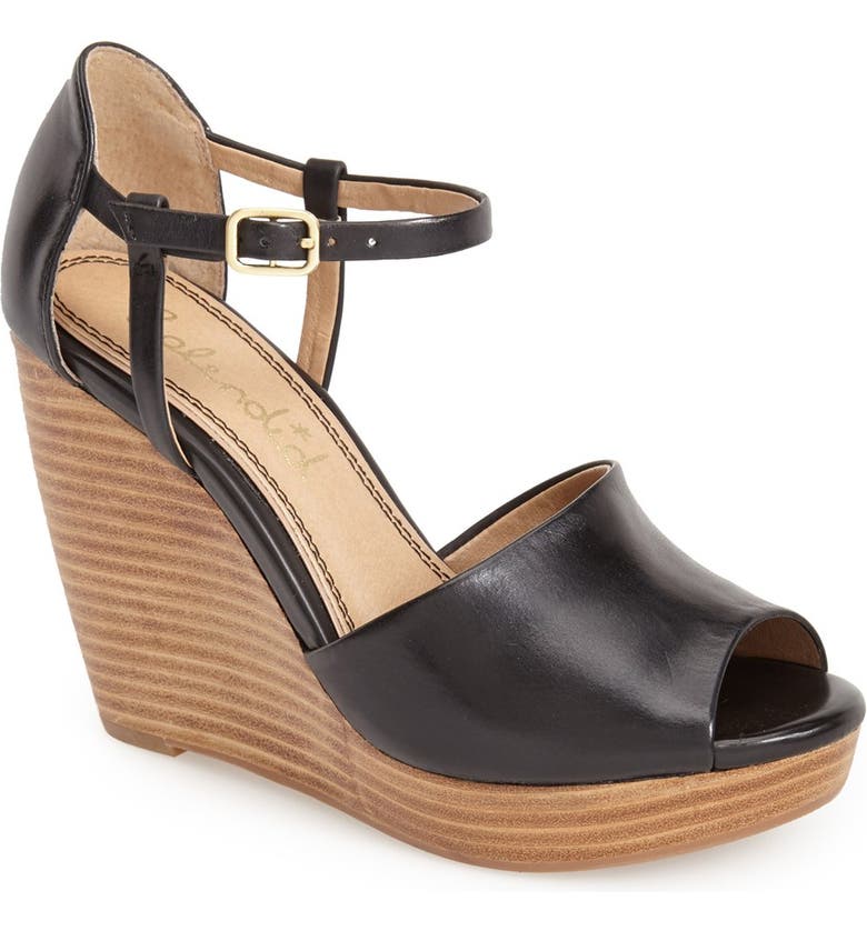 Splendid 'Davie' Leather Ankle Strap Wedge Sandal (Women) | Nordstrom