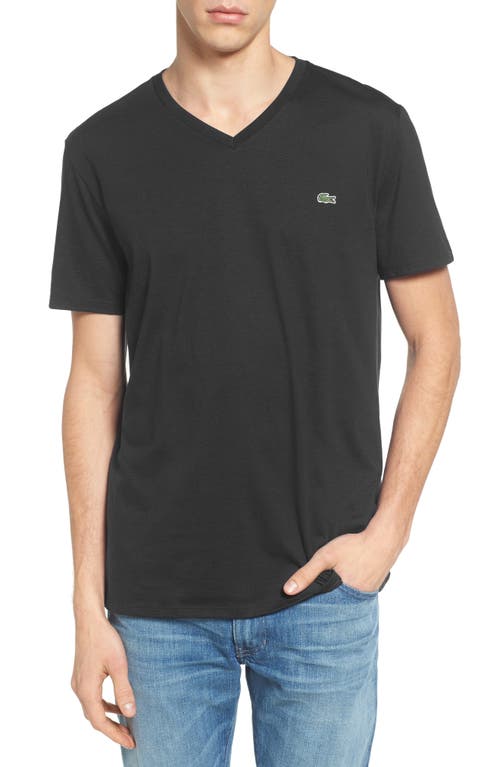 Lacoste Regular Fit V-Neck T-Shirt at Nordstrom,