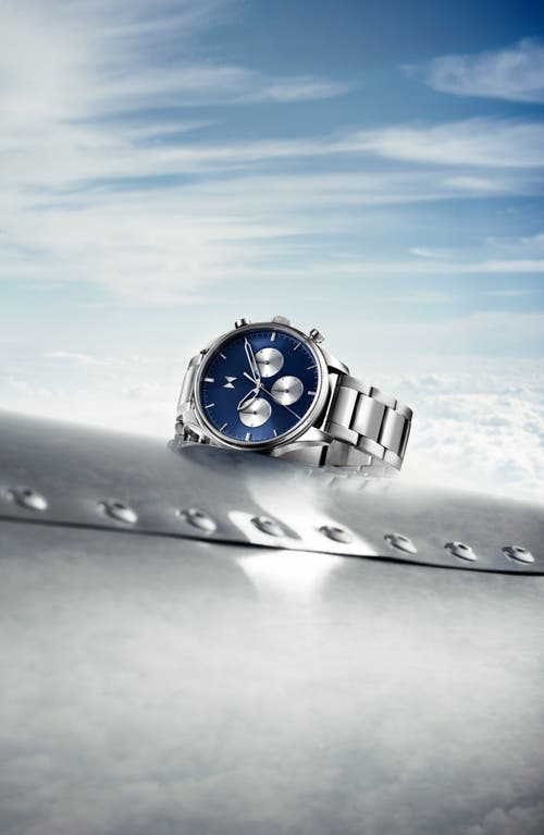 Mvmt Airhawk Chronograph Bracelet Watch, 42mm In Silver