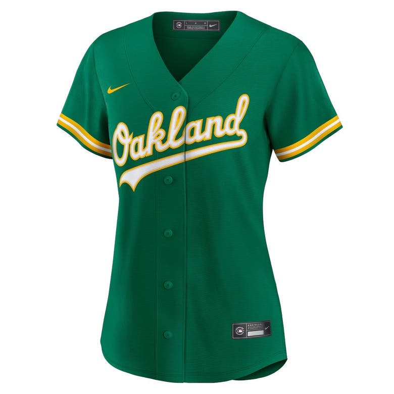 Youth Nike Khris Davis Green Oakland Athletics Alternate Replica Jersey Size: Small