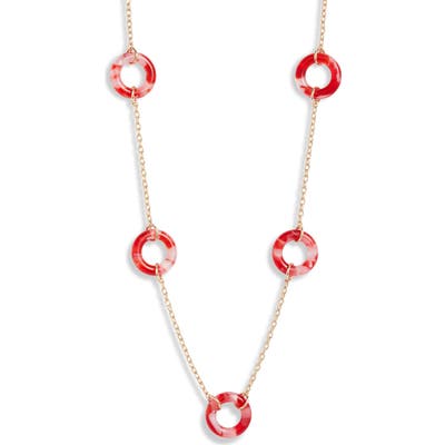 Lele Sadoughi Circle Station Necklace