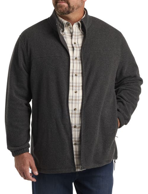 HARBOR BAY BY DXL HARBOR BAY BY DXL BIG & TALL FULL-ZIP POLAR FLEECE JACKET 