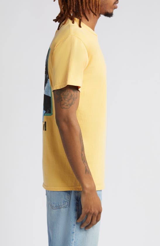 Shop Obey Now Cotton Graphic T-shirt In Pigment Sunflower