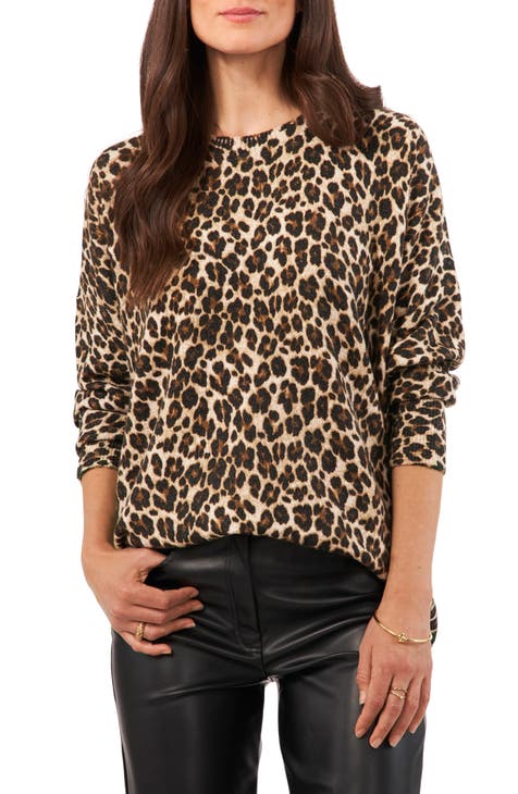 Louisiana Ragin' Cajuns Gameday Couture Women's Running Wild Leopard Print  Pullover Hoodie - Black