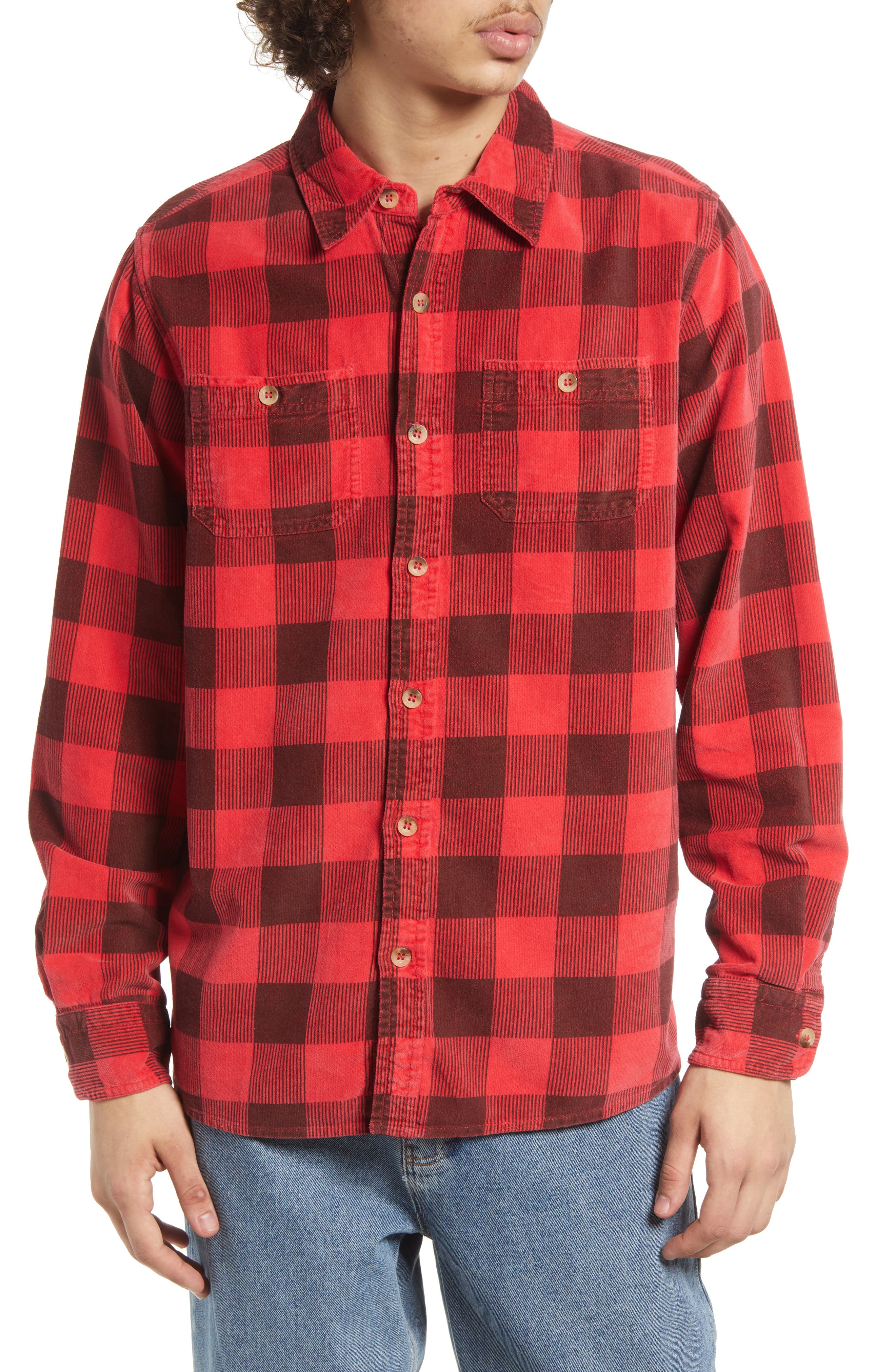 red flannel jacket mens