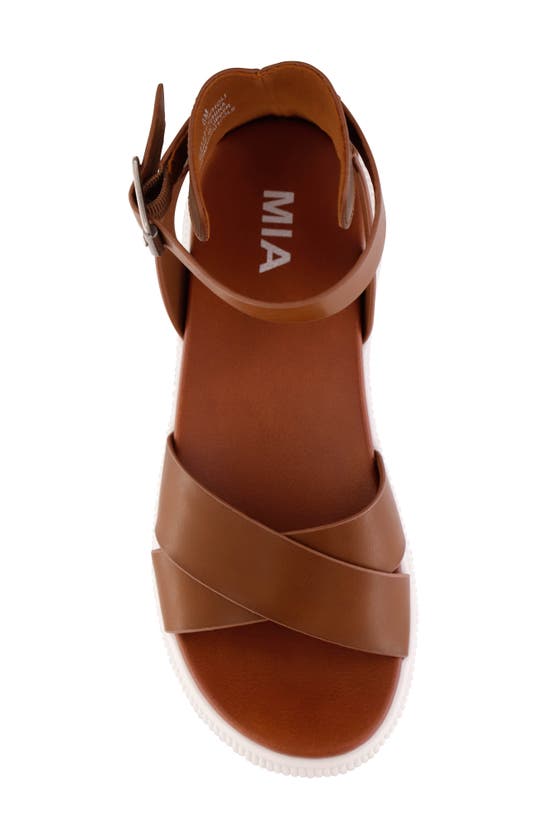 Shop Mia Holi Platform Sandal In Cognac