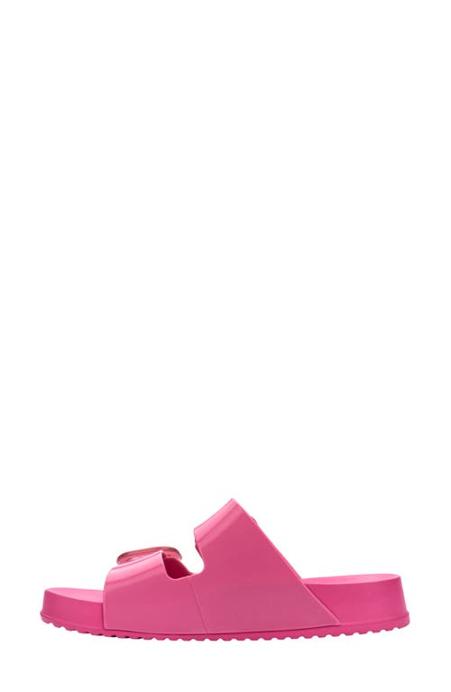 Melissa Cozy Buckle Slide Sandal In Pink