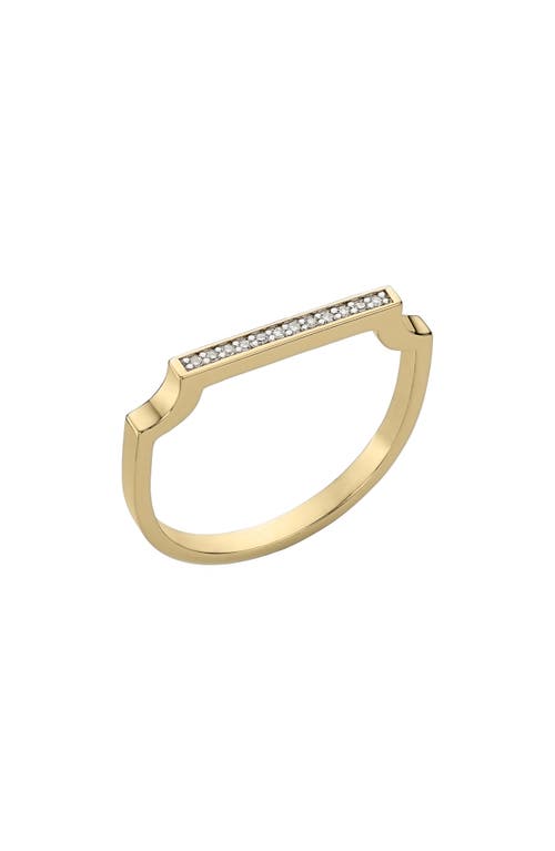 Monica Vinader Signature Thin Diamond Ring In Gold/diamonds