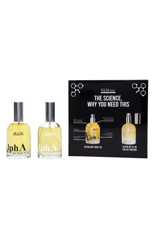 Himistry Naturals Alpha By H.i.m Eau De Parfum & Dry Body Oil Set In No Color