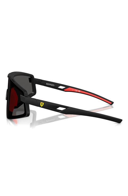 Scuderia Ferrari 47mm Shield Sunglasses In Matte Black