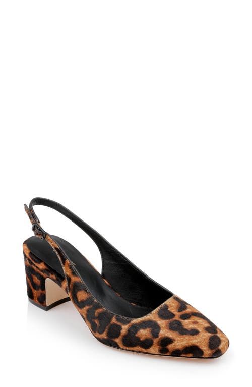 Shop L Agence L'agence Elaina Slingback Pump In Leopard Hair Calf