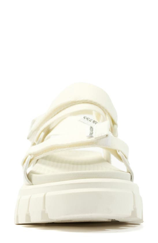 Palladium Revolt Mono Platform Sandal In Star White