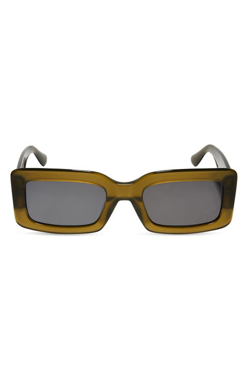 Shop Diff Indy 51mm Rectangular Sunglasses In Olive/grey