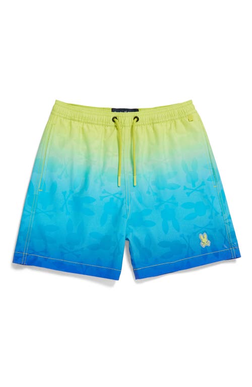 Psycho Bunny Kids' Malta Hydrochromic Swim Trunks at