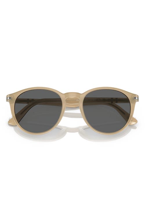 Persol 49mm Round Sunglasses in Opal Beige at Nordstrom