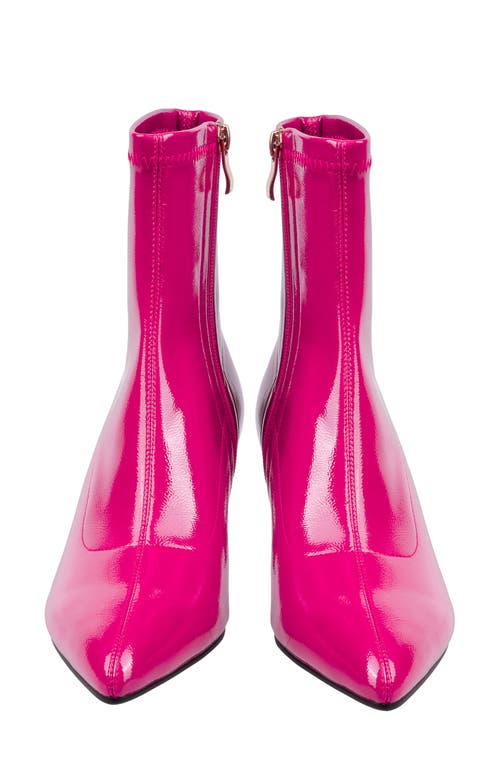 Ninety Union Greece Pointed Toe Bootie In Fuchsia