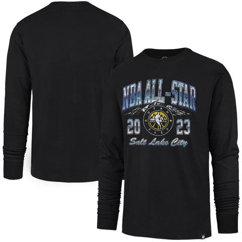 47 Men's Philadelphia 76ers Blue Linear Franklin Long Sleeve T-Shirt, XXL