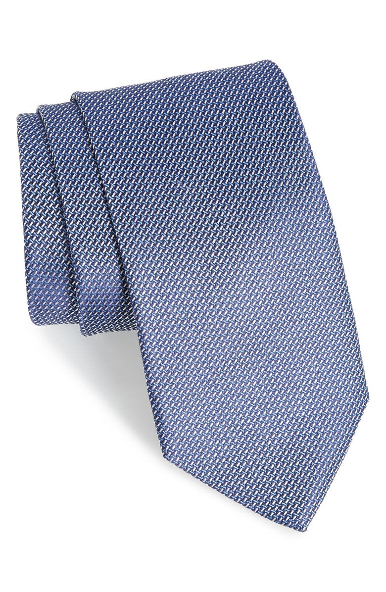 Eton Solid Woven Silk Tie | Nordstrom