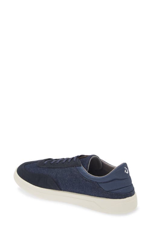 Shop Olukai Pūliki Lace-up Sneaker In Blue Depth/vintage Indigo