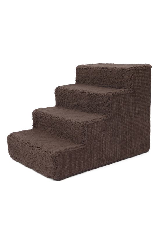 Precious Tails High Density Foam Pet Stairs In Brown