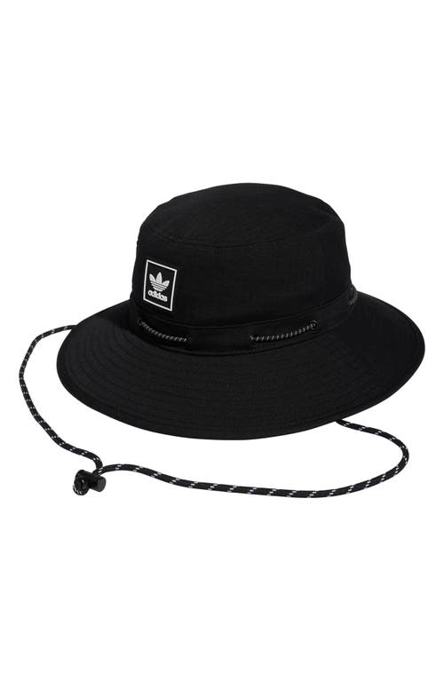Utility Bucket Hat in Black/white