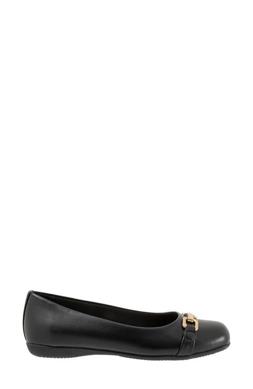 Shop Trotters Sadie Flat In Black