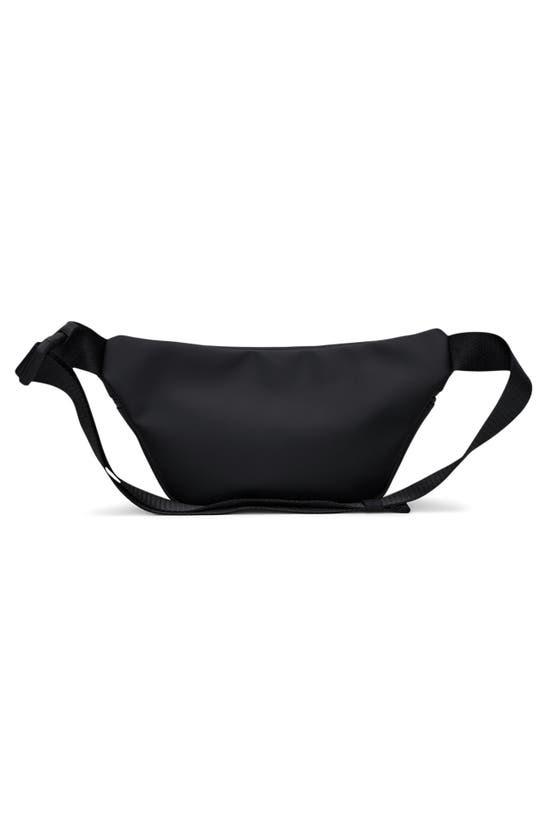 Shop Rains Mini Waterproof Belt Bag In Black