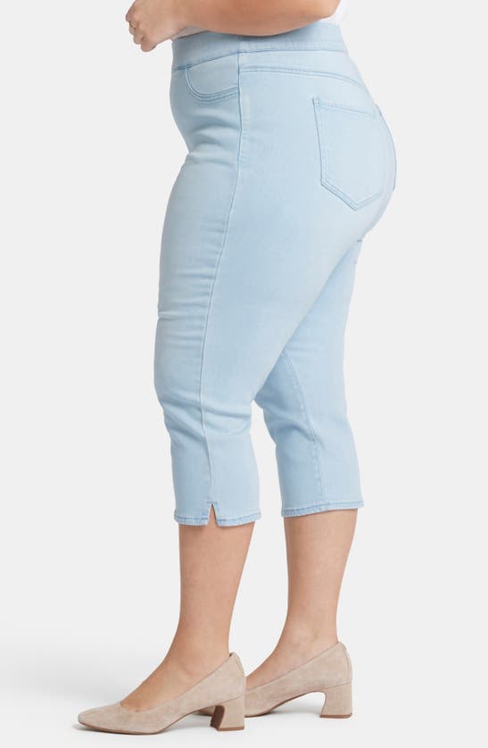 NYDJ NYDJ DAKOTA SIDE SLIT PULL-ON CAPRI JEANS 