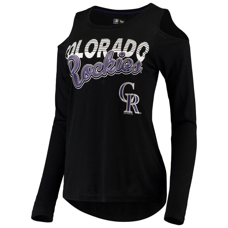 Women's Colorado Rockies G-III 4Her by Carl Banks Black Team Logo