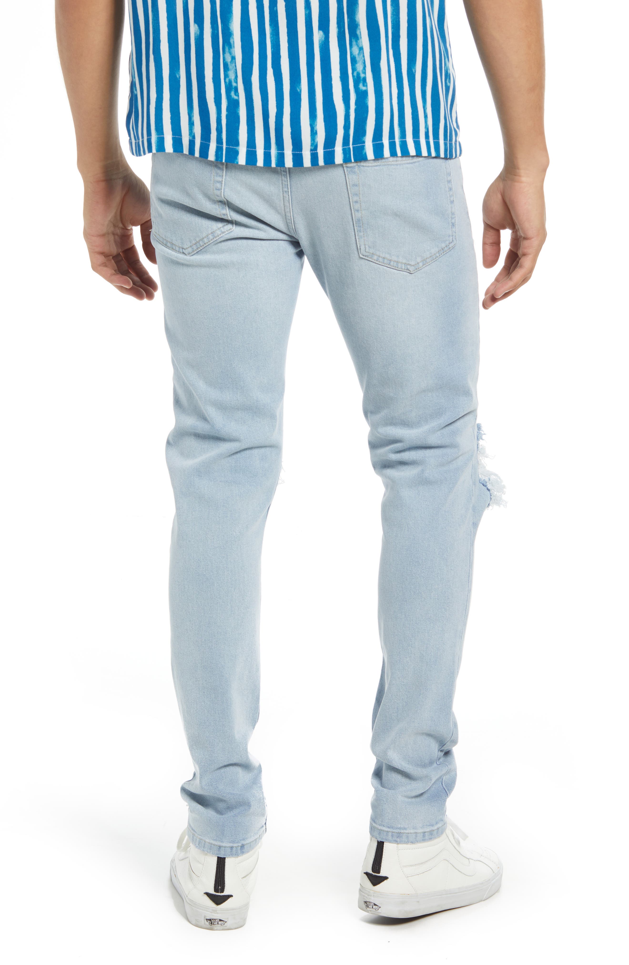 topman blue skinny jeans