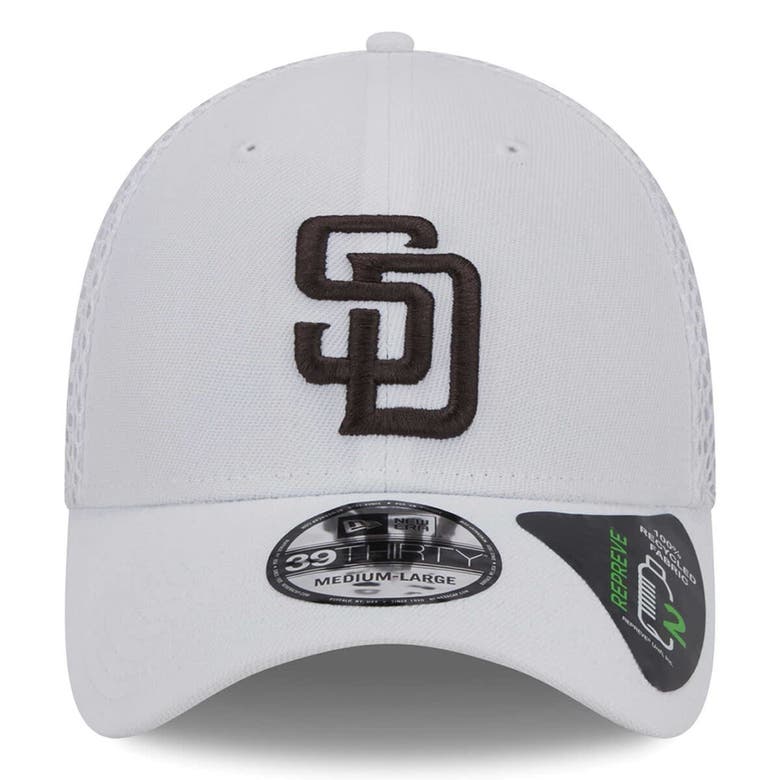 Shop New Era White San Diego Padres Repreve Neo 39thirty Flex Hat