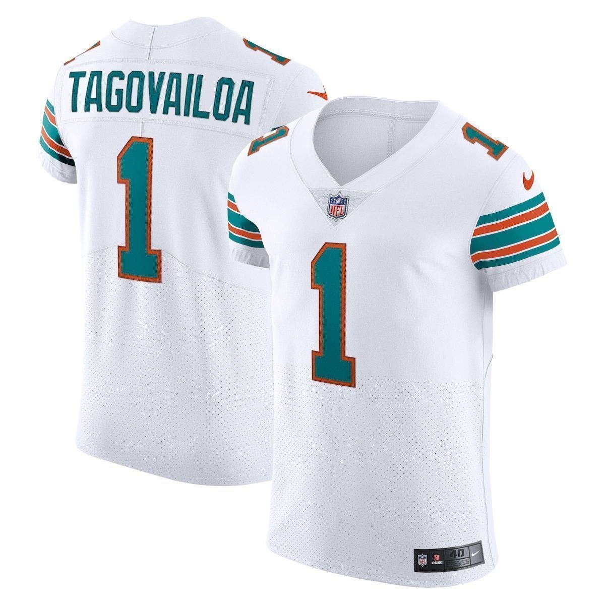 Nike Men's Nike Tua Tagovailoa White Miami Dolphins Vapor Elite Jersey