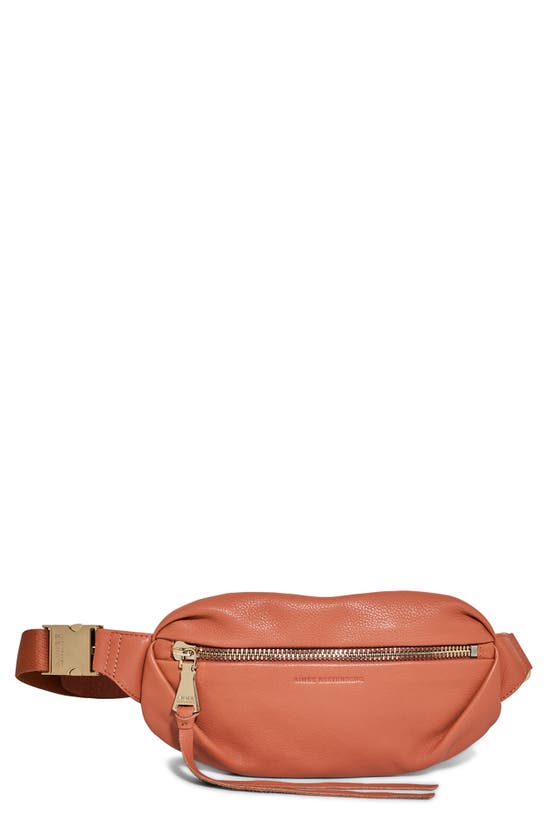Shop Aimee Kestenberg Milan Leather Belt Bag In Apricot