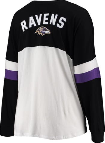 New Era Women's New Era White/Black Baltimore Ravens Plus Size