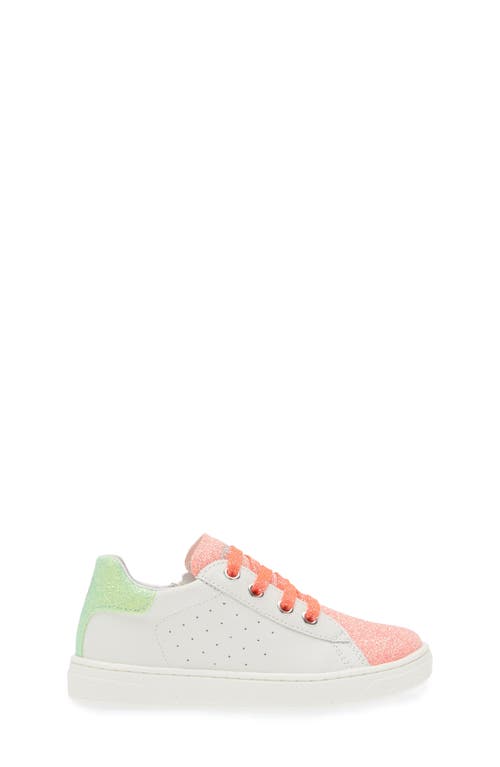 Shop Naturino Hasselt Zip Sneaker In White-pink-yellow