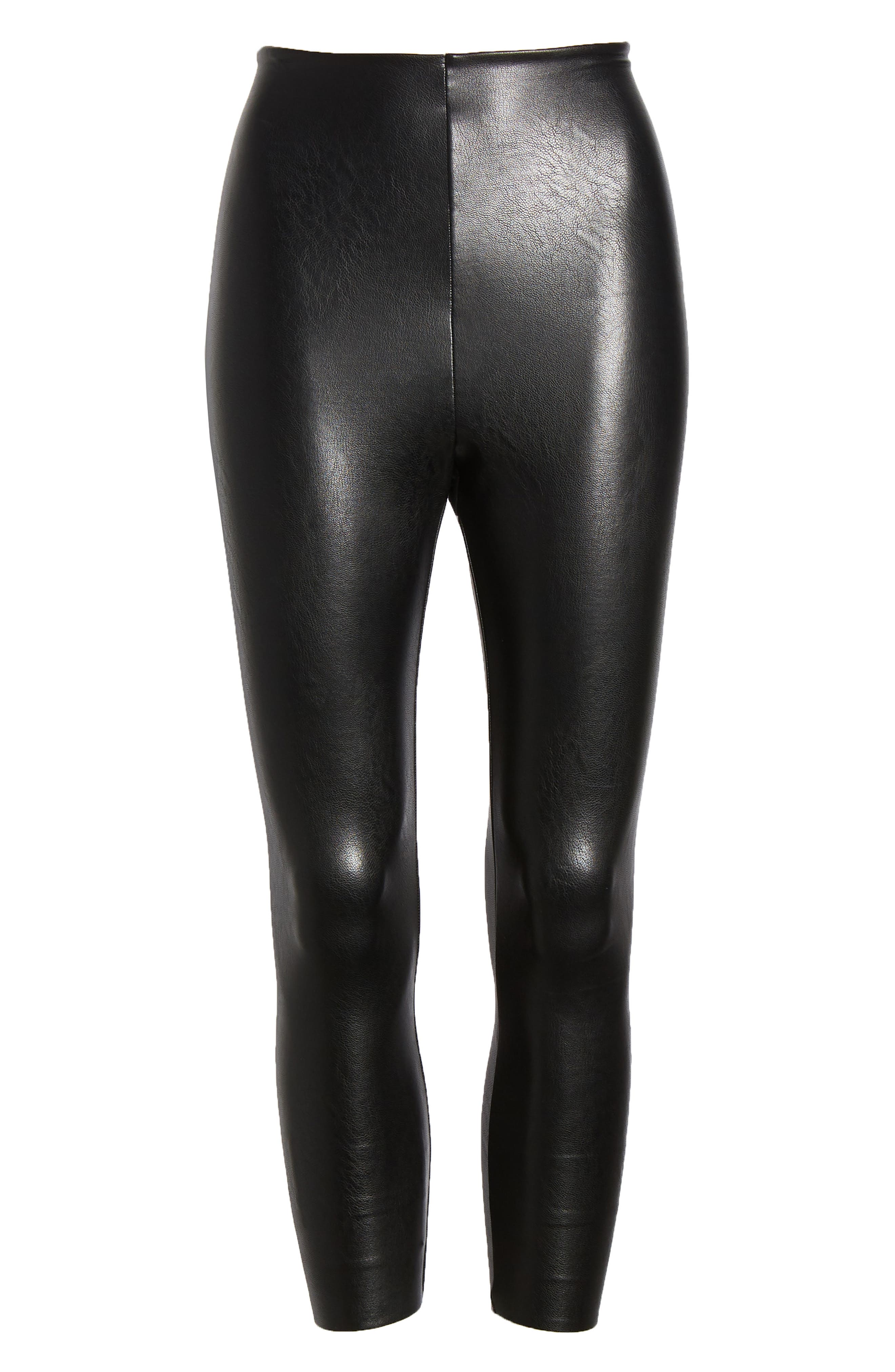 Commando Faux Leather Capri Leggings In 
