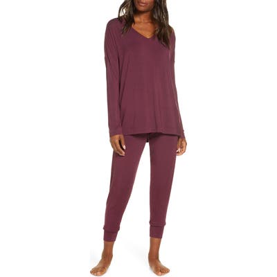 Nordstrom Moonlight Pajamas, Burgundy