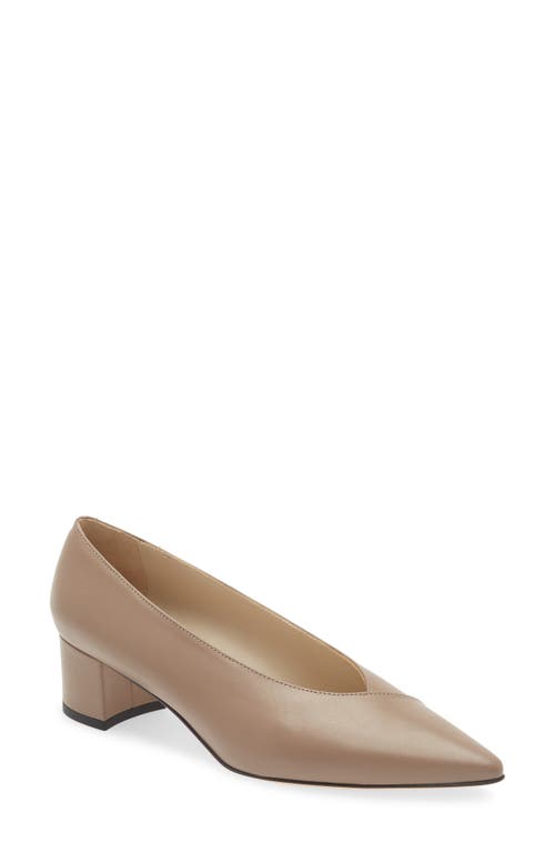 Amalfi by Rangoni Pablito Pointed Toe Pump in Taupe Parma Soft