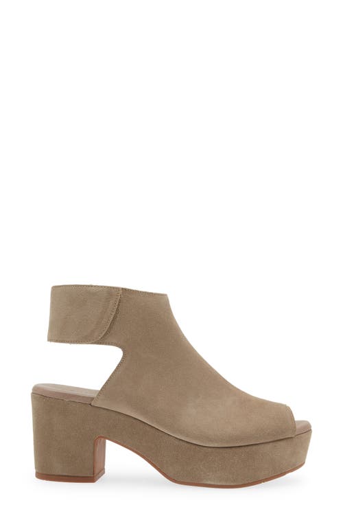 Chocolat Blu Gabby Block Heel Sandal In Taupe Suede