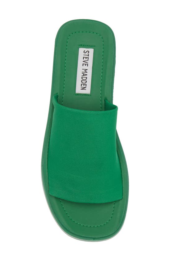 Shop Steve Madden Gimmee Platform Wedge Sandal In Green