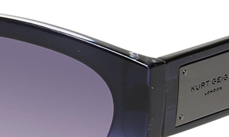 Shop Kurt Geiger 54mm Cat Eye Sunglasses In Crystal Purple Navy/ Purple